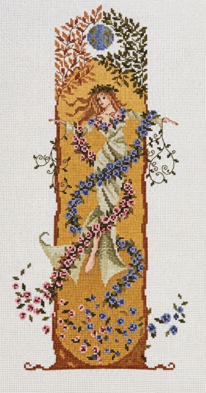 The Earth Goddess Claire Crompton Gaia Mother Earth Tapestry Embroidery Pattern